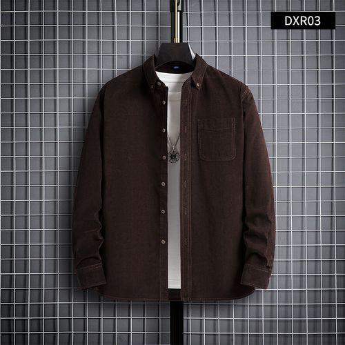 Smart Luxury Corduroy Shirt - Brown — image 1