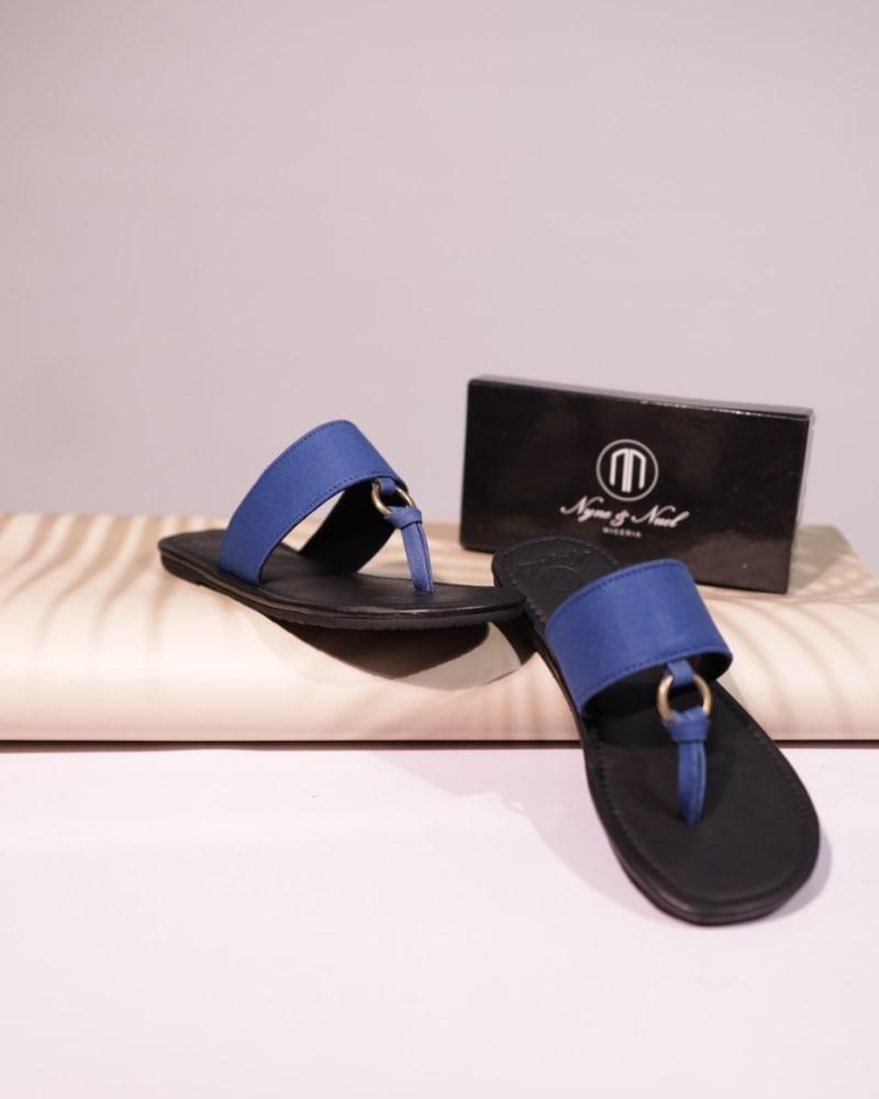 Stylish blue sandals